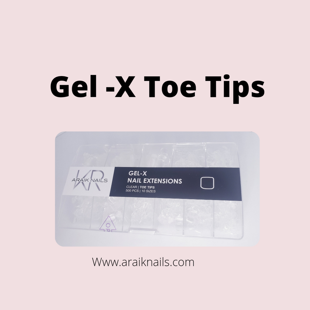 Gel X Toe tips